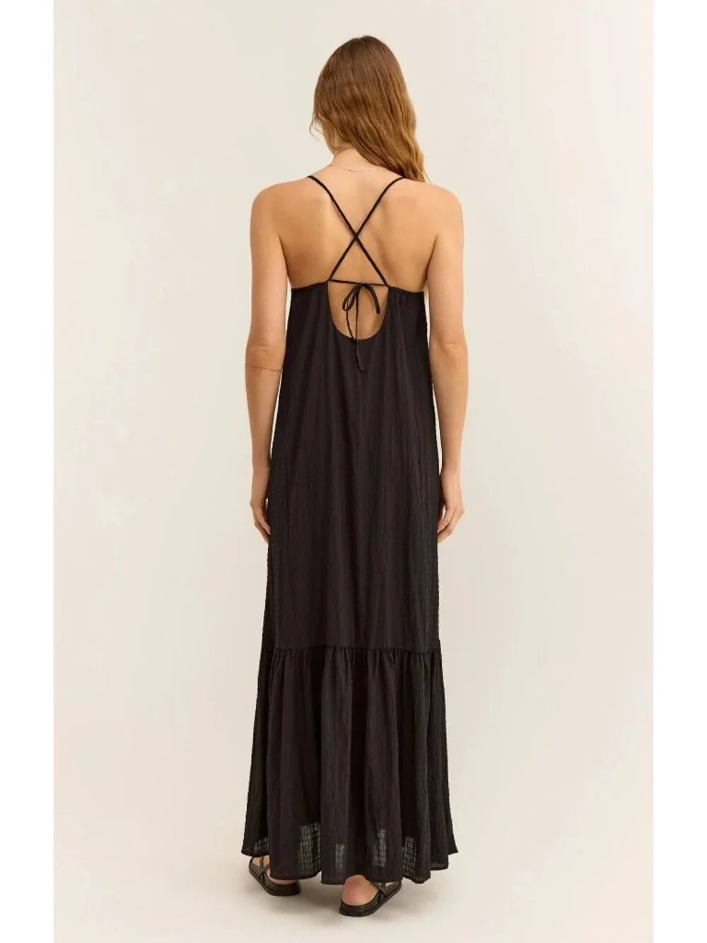 Z Supply Cocktail Hour Black Maxi Dress - Picture 2 of 9